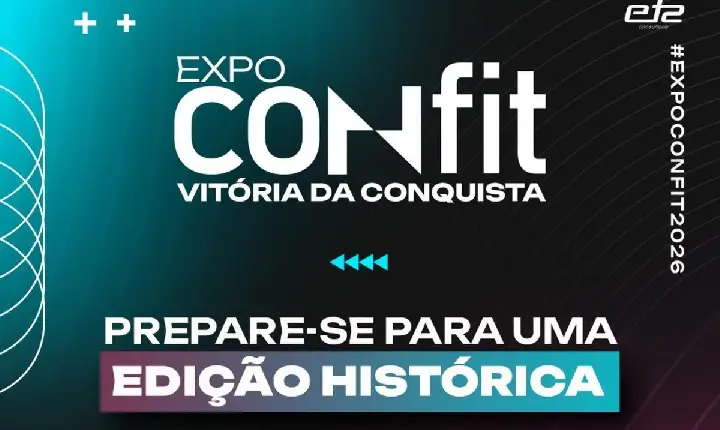 EM OUTUBRO VITÓRIA DA CONQUISTA SERÁ PALCO DOS 15 ANOS DA EXPO CONFIT, MAIOR EVENTO DO MERCADO FITNESS E SAÚDE DO NORDESTE
