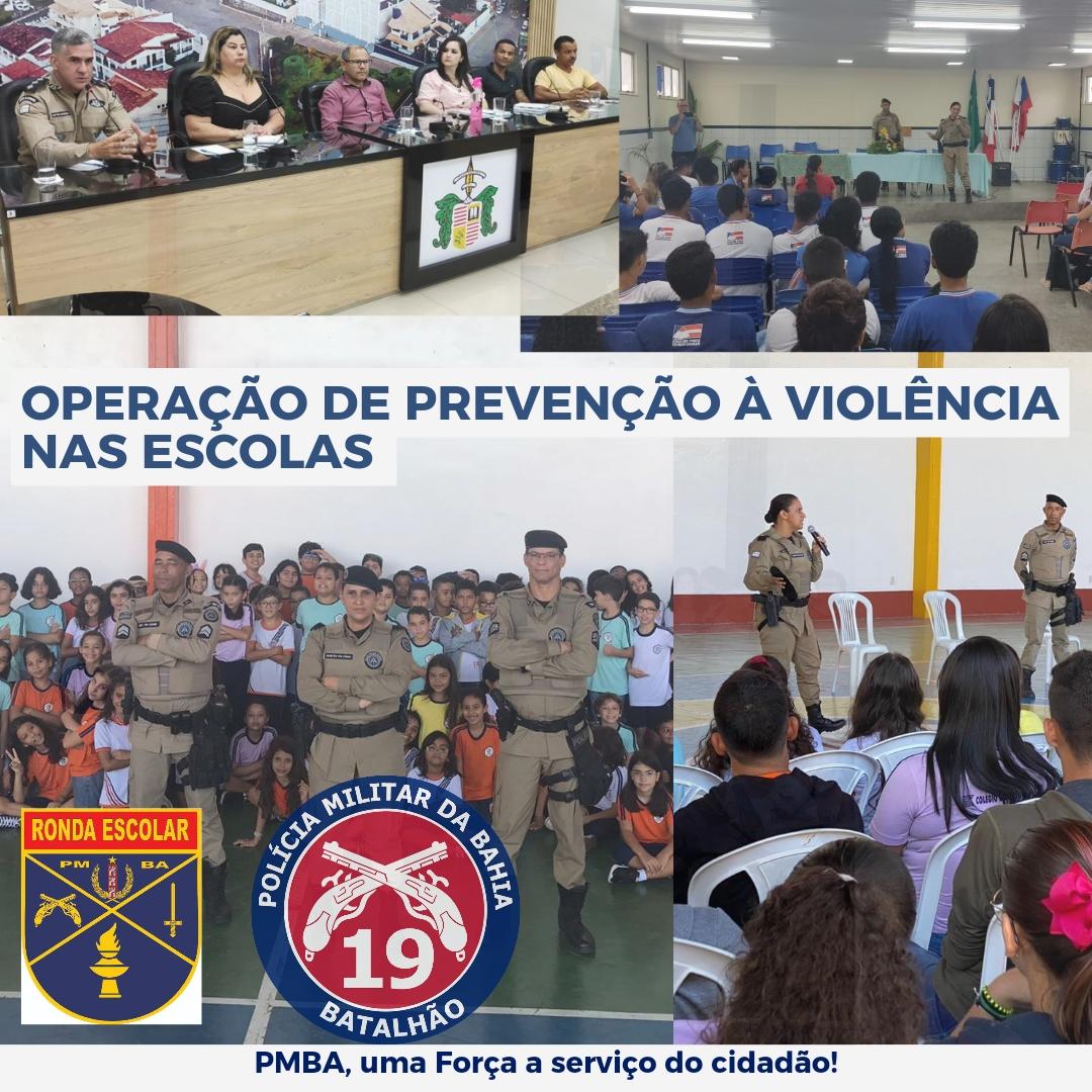PM DEFLAGRA OPERAÇÃO DE PREVENÇÃO À VIOLÊNCIA NAS ESCOLAS NA REGIONAL DE JEQUIÉ