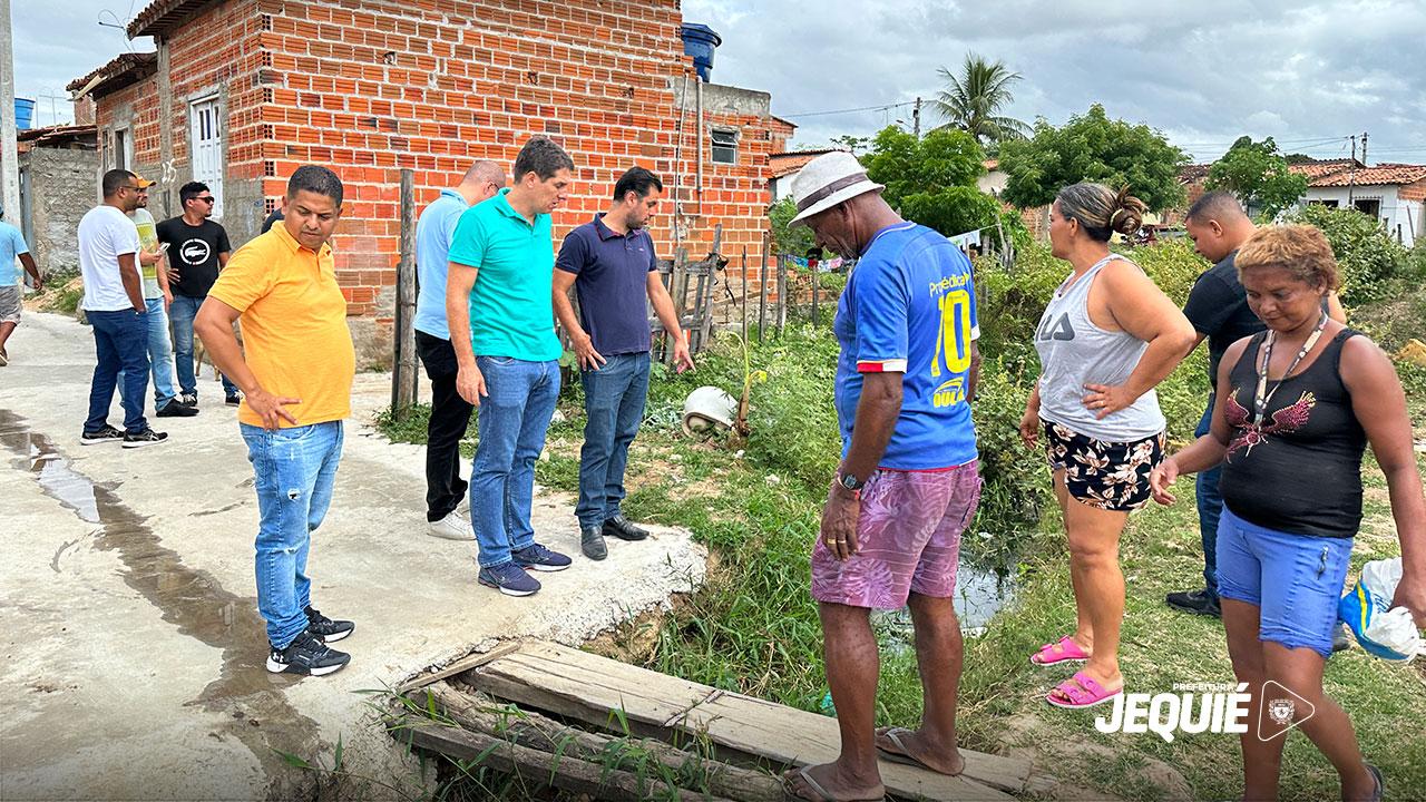 Prefeitura de Jequié inicia construção de canal pluvial que vai contemplar moradores do Pau Ferro, Baixa do Bonfim e URBIS IV