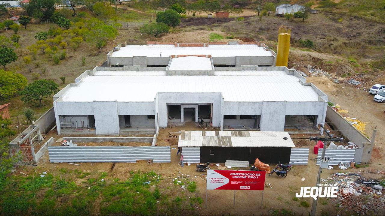 COM INVESTIMENTO DE CERCA DE 9 MILHÕES, PREFEITURA DE JEQUIÉ AVANÇA COM AS OBRAS DE CONSTRUÇÃO DAS NOVAS CRECHES
