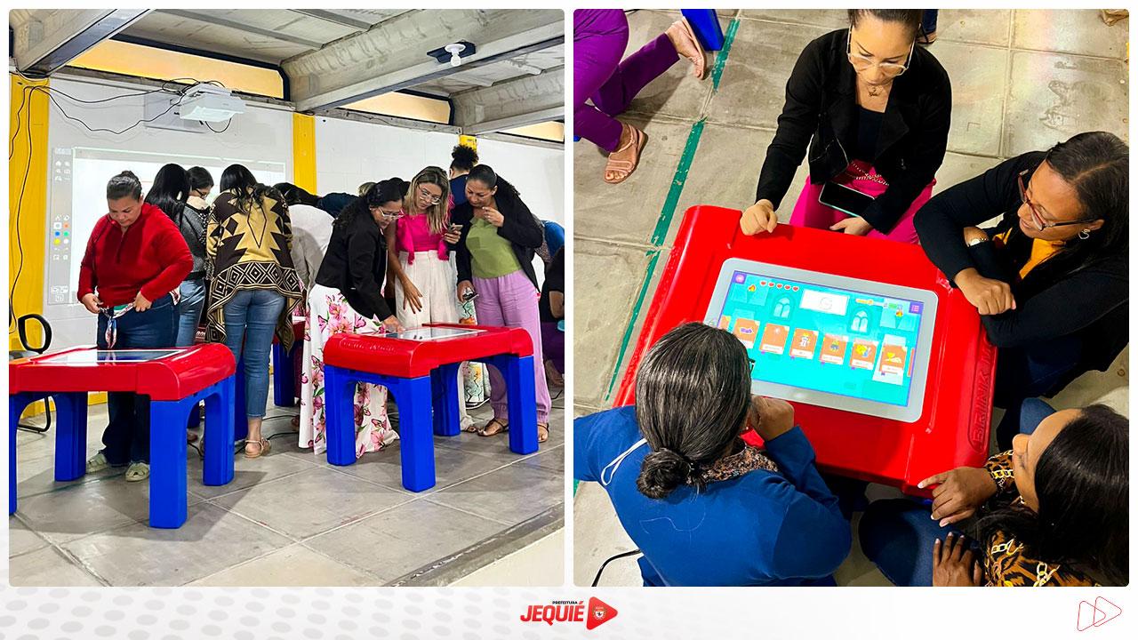 PREFEITURA DE JEQUIÉ REALIZA FORMAÇÃO DE PROFESSORES PARA OPERACIONALIZAÇÃO DAS MESAS INTERATIVAS