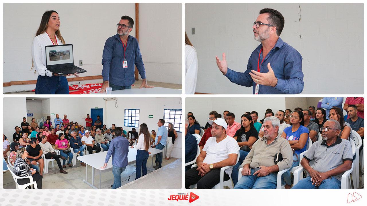 PREFEITURA DE JEQUIÉ TEM REUNIÃO COM PERMISSIONÁRIOS PARA TRATAR DO INÍCIO DA REFORMA DA PRAÇA RUI BARBOSA