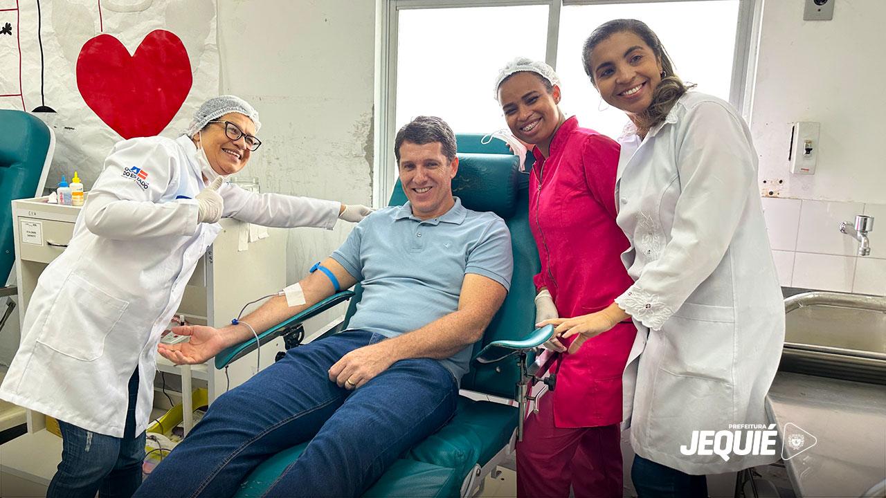 PREFEITURA DE JEQUIÉ PROMOVE CAMPANHA DE DOAÇÃO DE SANGUE ENTRE SERVIDORES