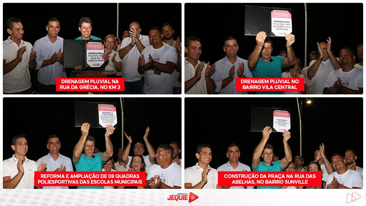 NO DIA DO ANIVERSÁRIO DA CIDADE, PREFEITO DE JEQUIÉ ANUNCIA INVESTIMENTOS DE MAIS DE R$ 16 MILHÕES EM NOVAS OBRAS DE INFRAESTRUTURA