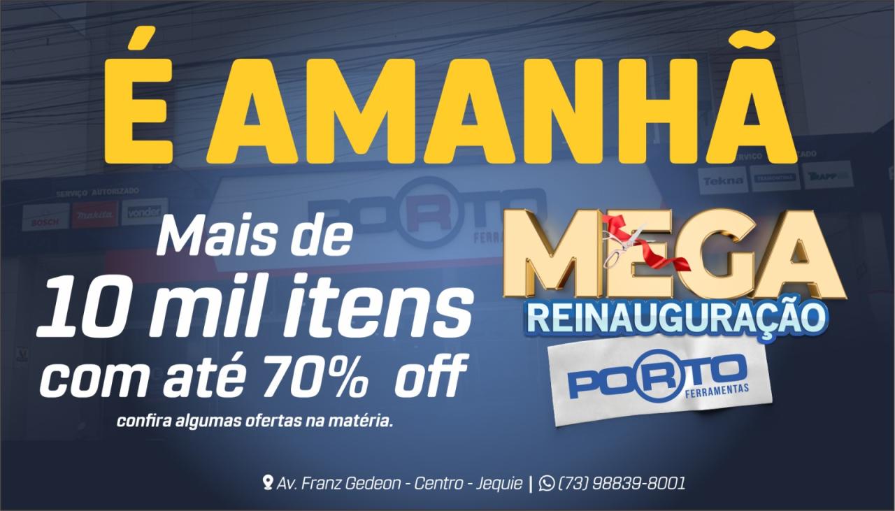PORTO FERRAMENTAS ANUNCIA ALGUMAS OFERTAS INACREDITÁVEIS PARA AMANHÃ!!