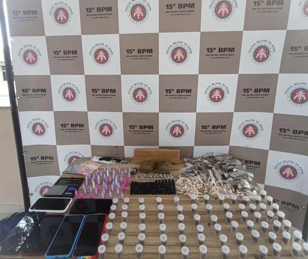 15° BPM APREENDE QUATRO SUSPEITOS DE TRÁFICO EM ITABUNA