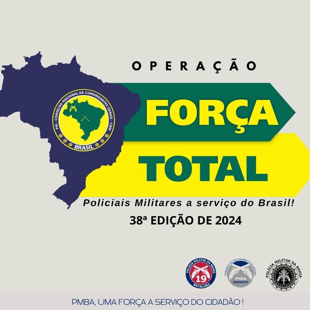 POLÍCIA MILITAR EFETUA ABORDAGENS A PESSOAS E VEÍCULOS DURANTE OPERAÇÃO FORÇA TOTAL EM JEQUIÉ