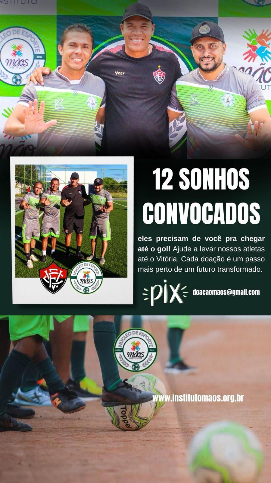 INSTITUTO MÃOS REALIZA OBSERVAÇÃO TÉCNICA COM OLHEIRO DO VITÓRIA E 12 ATLETAS SÃO CONVOCADOS