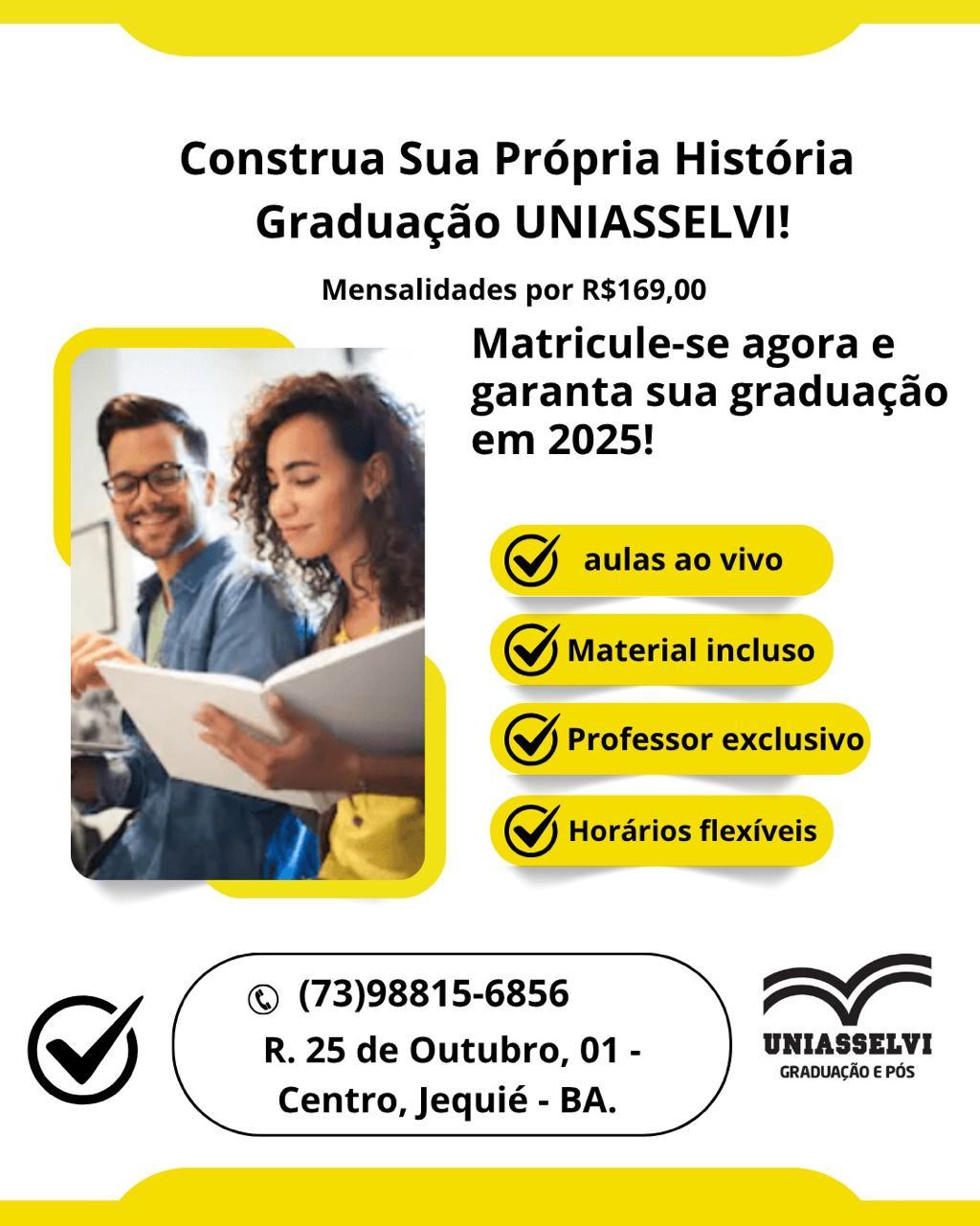 INSTITUIÇÃO COM NOTA MÁXIMA NO MEC OFERECE CONDIÇÕES ESPECIAIS PARA INGRESSO NO ENSINO SUPERIOR