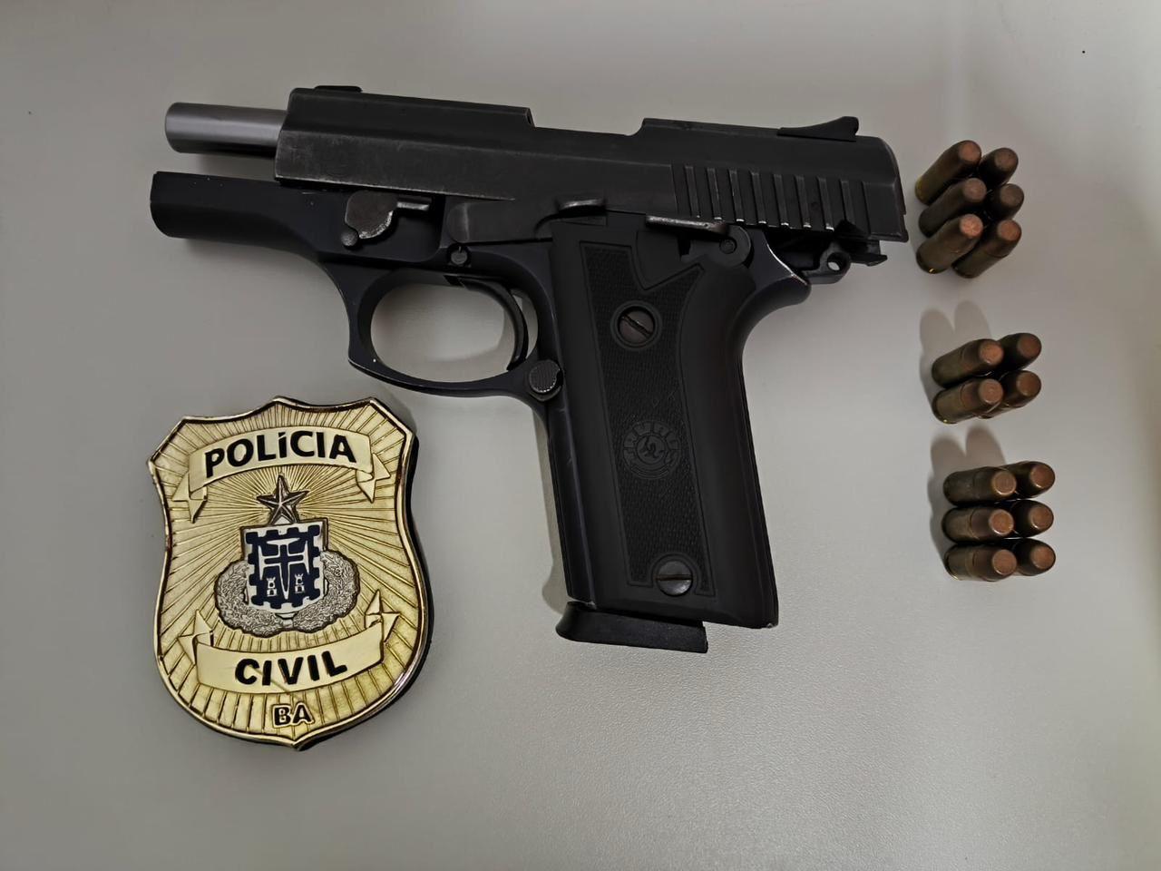 POLÍCIA CIVIL DA BAHIA APREENDE ARMA DE FOGO EM JEQUIÉ
