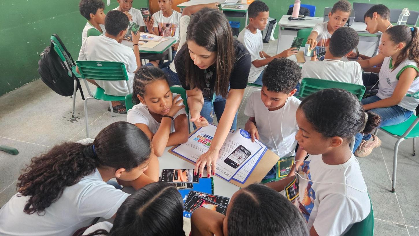 COM JOGO FUTURISTA, BAMIN LEVA EDUCAÇÃO AMBIENTAL A ESTUDANTES DO ENTORNO DA FIOL1
