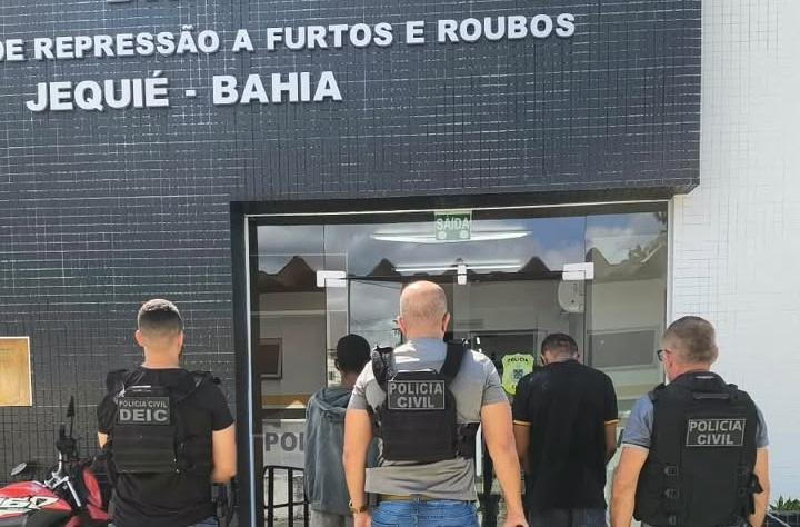 POLÍCIA CIVIL PRENDE SUSPEITOS DE DIVERSOS FURTOS NA CIDADE DE JEQUIÉ